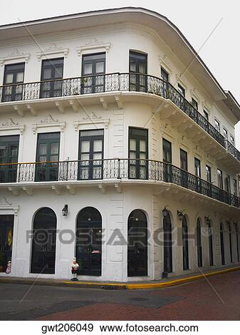 Low angle view of a building in a city, Old Panama, Panama City, Panama View Large Photo Image Stock Photo - Low angle view of a building in a city, Old Panama, Panama City, Panama. Fotosearch
