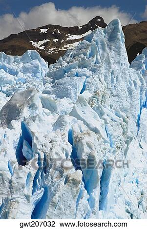 Glaciers in front of a mountain, Moreno Glacier, Argentine Glaciers National Park, Lake Argentino, El Calafate, Patagonia, Argentina View Large Photo Image Stock Image - Glaciers in front of a mountain, Moreno Glacier, Argentine Glaciers National Park, Lake Argentino, El Calafate, Patagonia, Argentina. Fotosearch