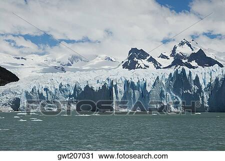 Lake in front of glaciers, Moreno Glacier, Argentine Glaciers National Park, Lake Argentino, El Calafate, Patagonia, Argentina View Large Photo Image Stock Image - Lake in front of glaciers, Moreno Glacier, Argentine Glaciers National Park, Lake Argentino, El Calafate, Patagonia, Argentina. Fotosearch