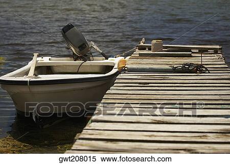 Motorboat moored at a pier, Providencia y Santa Catalina, San Andres y Providencia Department, Colombia View Large Photo Image Stock Photography - Motorboat moored at a pier, Providencia y Santa Catalina, San Andres y Providencia Department, Colombia. Fotosearch