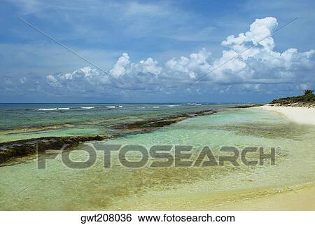 Panoramic view of the sea, San Andres, Providencia y Santa Catalina, San Andres y Providencia Department, Colombia View Large Photo Image Stock Photograph - Panoramic view of the sea, San Andres, Providencia y Santa Catalina, San Andres y Providencia Department, Colombia. Fotosearch