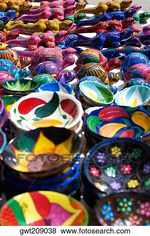 Ceramics bowl in a store, Cancun, Mexico View Large Photo Image Stock Photo - Ceramics bowl in a store, Cancun, Mexico. Fotosearch