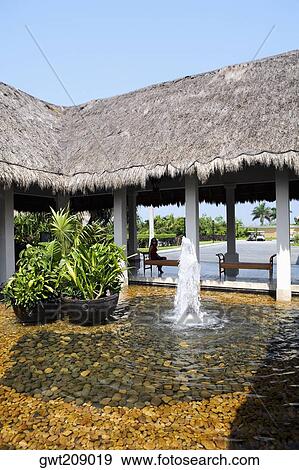Fountain at the tourist resort, Cancun, Mexico View Large Photo Image Stock Photo - Fountain at the tourist resort, Cancun, Mexico. Fotosearch
