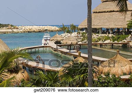 High angle view of a tourist resort, Cancun, Mexico View Large Photo Image Stock Photograph - High angle view of a tourist resort, Cancun, Mexico. Fotosearch