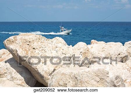 Motorboat in the sea, Cancun, Mexico View Large Photo Image Stock Image - Motorboat in the sea, Cancun, Mexico. Fotosearch