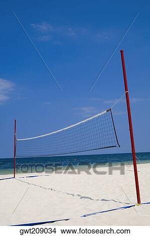 Net on the beach, Cancun, Mexico View Large Photo Image Picture - Net on the beach, Cancun, Mexico. Fotosearch