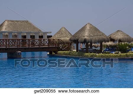 Tourist resort in the sea, Cancun, Mexico View Large Photo Image Stock Photography - Tourist resort in the sea, Cancun, Mexico. Fotosearch