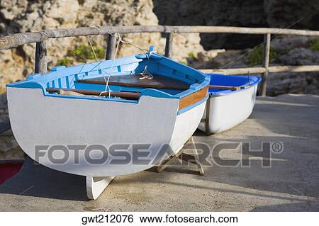 Close-up of boats, Capri, Campania, Italy View Large Photo Image Stock Photograph - Close-up of boats, Capri, Campania, Italy. Fotosearch