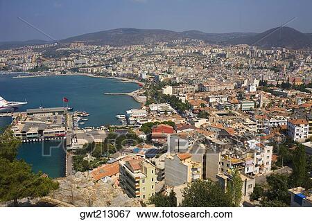 High angle view of a cityscape, Ephesus, Turkey View Large Photo Image Stock Photo - High angle view of a cityscape, Ephesus, Turkey. Fotosearch