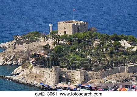 High angle view of a fort in an island, Ephesus, Turkey View Large Photo Image Stock Image - High angle view of a fort in an island, Ephesus, Turkey. Fotosearch
