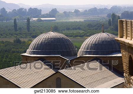 Stock Photography - High angle view of rooftops of buildings, Ephesus, Turkey. Fotosearch