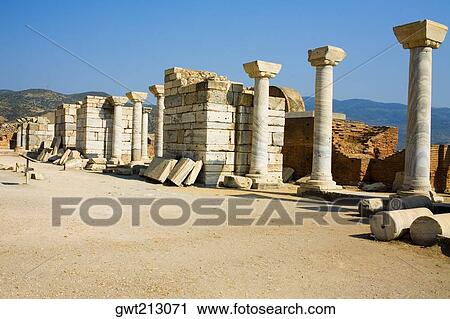 Old ruins of columns in a row, Ephesus, Turkey View Large Photo Image Stock Image - Old ruins of columns in a row, Ephesus, Turkey. Fotosearch