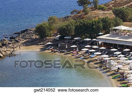 High angle view of a beach, Lindos, Rhodes, Dodecanese Islands, Greece View Large Photo Image Stock Image - High angle view of a beach, Lindos, Rhodes, Dodecanese Islands, Greece. Fotosearch