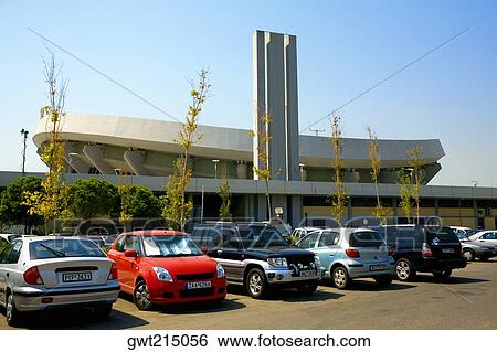 Cars parked outside a stadium, Peace and Friendship Stadium, Faliro, Athens, Greece View Large Photo Image Stock Photograph - Cars parked outside a stadium, Peace and Friendship Stadium, Faliro, Athens, Greece. Fotosearch