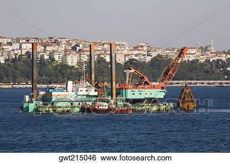 Container ship in a river, Athens, Greece View Large Photo Image Stock Photograph - Container ship in a river, Athens, Greece. Fotosearch