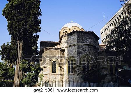 Low angle view of a church, Athens, Greece View Large Photo Image Stock Image - Low angle view of a church, Athens, Greece. Fotosearch