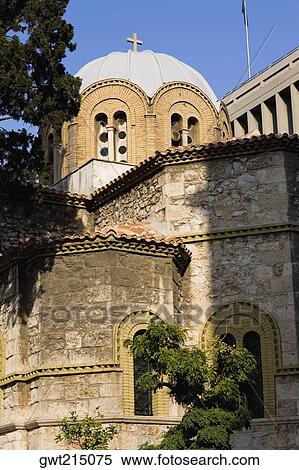 Low angle view of a church, Athens, Greece View Large Photo Image Stock Photography - Low angle view of a church, Athens, Greece. Fotosearch