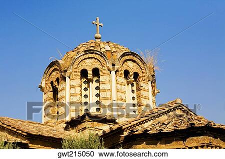 Low angle view of a church, Panagia Gorgoepikoos, Athens, Greece View Large Photo Image Stock Image - Low angle view of a church, Panagia Gorgoepikoos, Athens, Greece. Fotosearch