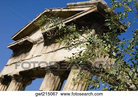 Low angle view of an old ruin, Acropolis, Athens, Greece View Large Photo Image Stock Photo - Low angle view of an old ruin, Acropolis, Athens, Greece. Fotosearch