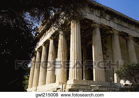 Low angle view of the old ruins of a temple, Parthenon, Acropolis, Athens, Greece View Large Photo Image Stock Photo - Low angle view of the old ruins of a temple, Parthenon, Acropolis, Athens, Greece. Fotosearch