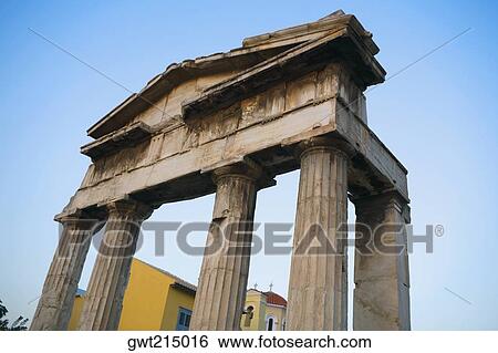 Low angle view of the old ruins, Athens, Greece View Large Photo Image Stock Photograph - Low angle view of the old ruins, Athens, Greece. Fotosearch