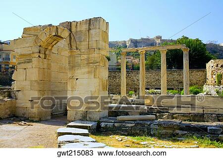 Old ruins of a temple, Temple Of Olympian Zeus, Athens, Greece View Large Photo Image Stock Image - Old ruins of a temple, Temple Of Olympian Zeus, Athens, Greece. Fotosearch