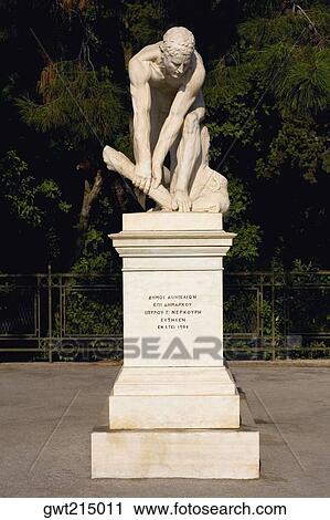 Statue on a pedestal, Athens, Greece View Large Photo Image Stock Image - Statue on a pedestal, Athens, Greece. Fotosearch