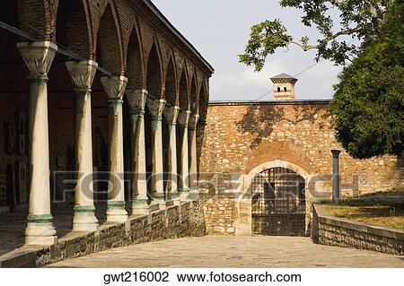 Colonnade of a building, Istanbul, Turkey View Large Photo Image Stock Image - Colonnade of a building, Istanbul, Turkey. Fotosearch