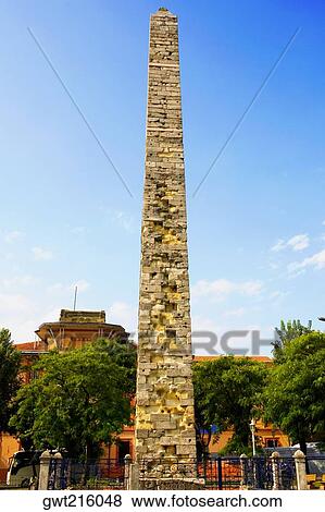 Low angle view of a monument, Obelisk of Thutmosis III, Istanbul, Turkey View Large Photo Image Stock Photo - Low angle view of a monument, Obelisk of Thutmosis III, Istanbul, Turkey. Fotosearch