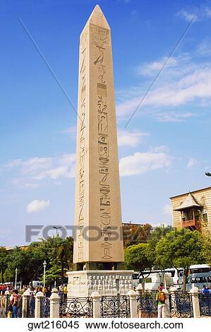 Low angle view of a monument, Obelisk of Thutmosis III, Istanbul, Turkey View Large Photo Image Stock Photography - Low angle view of a monument, Obelisk of Thutmosis III, Istanbul, Turkey. Fotosearch