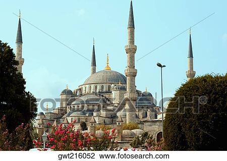 Low angle view of a mosque, Blue Mosque, Istanbul, Turkey View Large Photo Image Stock Image - Low angle view of a mosque, Blue Mosque, Istanbul, Turkey. Fotosearch