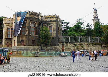 Tourists in front of a building, Walls of Constantinople, Istanbul, Turkey View Large Photo Image Stock Photograph - Tourists in front of a building, Walls of Constantinople, Istanbul, Turkey. Fotosearch