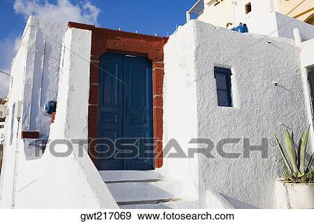 Entrance gate of a building, Greece View Large Photo Image Stock Photo - Entrance gate of a building, Greece. Fotosearch