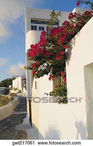 Stock Image - Low angle view of a building, Greece. Fotosearch