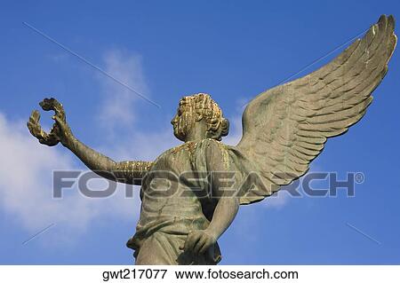 Stock Photo - Low angle view of a statue, Greece. Fotosearch