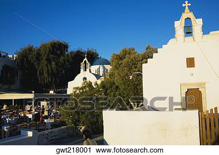 Facade of a church, Mykonos, Cyclades Islands, Greece View Large Photo Image Stock Image - Facade of a church, Mykonos, Cyclades Islands, Greece. Fotosearch
