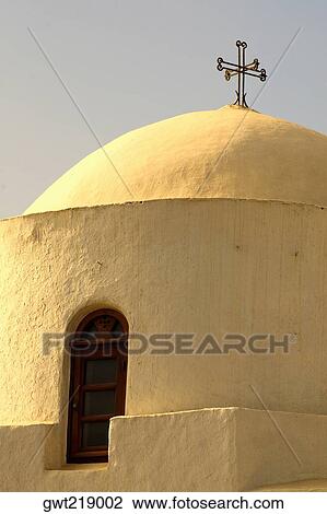 Low angle view of a dome of a church, Skala, Patmos, Dodecanese Islands, Greece View Large Photo Image Stock Image - Low angle view of a dome of a church, Skala, Patmos, Dodecanese Islands, Greece. Fotosearch
