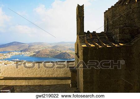 Old ruins of a church, Patmos, Dodecanese Islands, Greece View Large Photo Image Stock Image - Old ruins of a church, Patmos, Dodecanese Islands, Greece. Fotosearch
