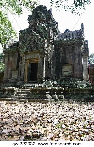 Facade of a temple, Angkor Wat, Siem Reap, Cambodia View Large Photo Image Stock Image - Facade of a temple, Angkor Wat, Siem Reap, Cambodia. Fotosearch