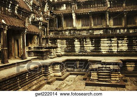 Old ruins of a temple, Angkor Wat, Siem Reap, Cambodia View Large Photo Image Picture - Old ruins of a temple, Angkor Wat, Siem Reap, Cambodia. Fotosearch