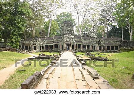 Path leading towards a temple, Angkor Wat, Siem Reap, Cambodia View Large Photo Image Stock Image - Path leading towards a temple, Angkor Wat, Siem Reap, Cambodia. Fotosearch