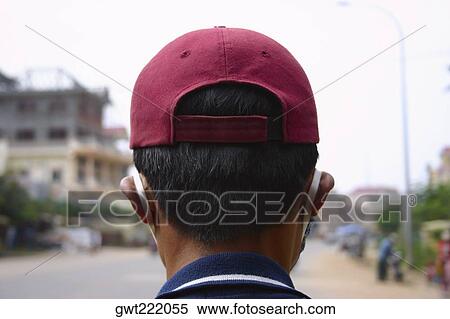 Rear view of a man, Phnom Penh, Cambodia View Large Photo Image Stock Photography - Rear view of a man, Phnom Penh, Cambodia. Fotosearch