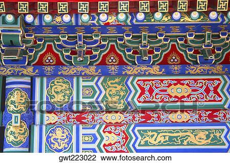 Close-up of a pattern on a wall, Beijing, China View Large Photo Image Stock Image - Close-up of a pattern on a wall, Beijing, China. Fotosearch
