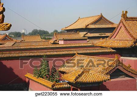 High angle view of a palace, Forbidden City, Beijing, China View Large Photo Image Stock Photography - High angle view of a palace, Forbidden City, Beijing, China. Fotosearch
