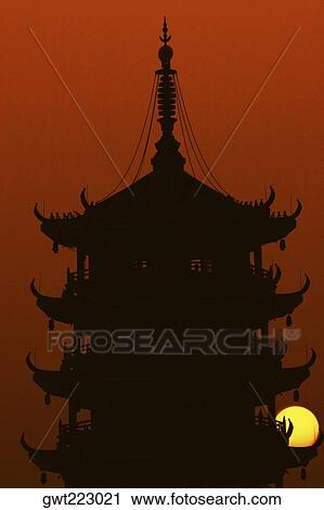 High section view of a pagoda, Guilin, China View Large Photo Image Stock Image - High section view of a pagoda, Guilin, China. Fotosearch