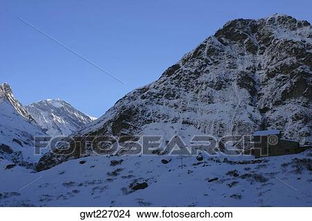 Mountains covered with snow, Deorali, Annapurna Range, Himalayas, Nepal View Large Photo Image Picture - Mountains covered with snow, Deorali, Annapurna Range, Himalayas, Nepal. Fotosearch