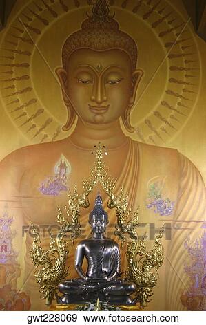 Close-up of a statue of Buddha, Chiang Khong, Thailand View Large Photo Image Stock Photo - Close-up of a statue of Buddha, Chiang Khong, Thailand. Fotosearch