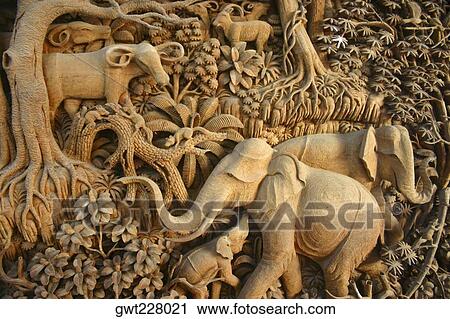 Close-up of statues of animals, Chiang Rai, Thailand View Large Photo Image Stock Image - Close-up of statues of animals, Chiang Rai, Thailand. Fotosearch