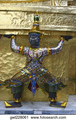 Close-up of the statue in front of a wall, Ko Ratanakosin, Bangkok, Thailand View Large Photo Image Stock Image - Close-up of the statue in front of a wall, Ko Ratanakosin, Bangkok, Thailand. Fotosearch