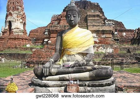 Statue of Buddha in a temple, Wat Lokayasutharam, Ayutthaya Historical Park, Ayuthaya, Thailand View Large Photo Image Stock Photo - Statue of Buddha in a temple, Wat Lokayasutharam, Ayutthaya Historical Park, Ayuthaya, Thailand. Fotosearch